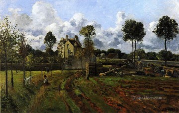  pontoise Art Painting - landscape at pontoise Camille Pissarro